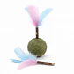 Juguete Pelota de Catnip con Plumas y Palitos de Hierba Gatera  - Miniatura 1