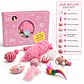 Kit de 15 Juguetes ROSADOS para Gatos - Wonder Cat - Miniatura 2