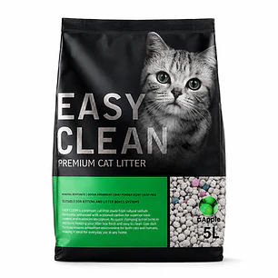 Easy Clean 4kg Gato - Aglutinante Bentonita Manzana