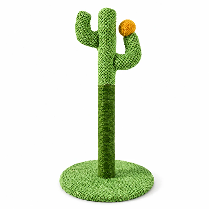 Rascador para Gatos Tipo Cactus con Cuerda  – Poste Rascador Decorativo 1