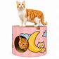 Casa 2 Rascadores Gato - Diseño Luna Rosada - Miniatura 1
