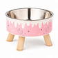 Plato para Gatos Caramelo Rosado - Acero Inoxidable Removible 400 ml  - Miniatura 1