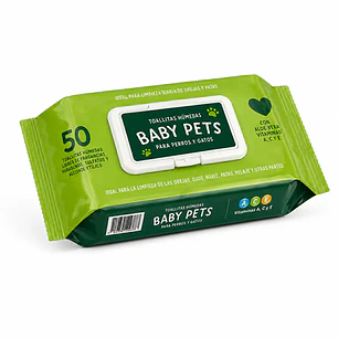 Toallitas Húmedas Gato Perro 50 Unid Aloe vera Mascotas - Marben Pets