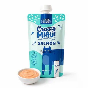 Cats Snack Creamy Miau! Pouch Salmón - 90gr Marben Pets