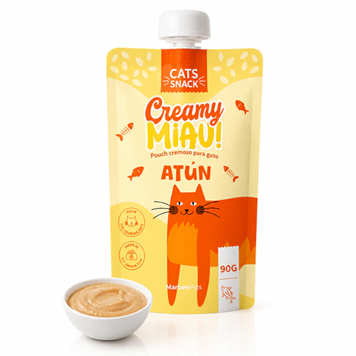 Cats Snack Creamy Miau! Pouch Atún - 90gr Marben Pets 1