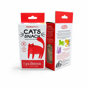 Cats Snack Galletas Sabor Cangrejo & HIerba Gatera  - 80gr Marben Pets
