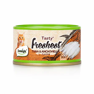 Tasty Freshest Lata de Atún y Anchoas -  80g Alimento Gato