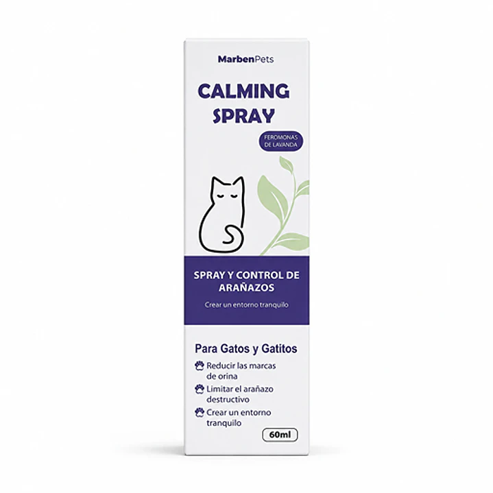 Spray Calming Antiarañazos Para Gatos - 60 ML Marben Pets 1