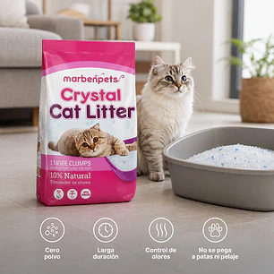 Arena Cristal Cat Litter - 1,5 Kg. Marben Pets