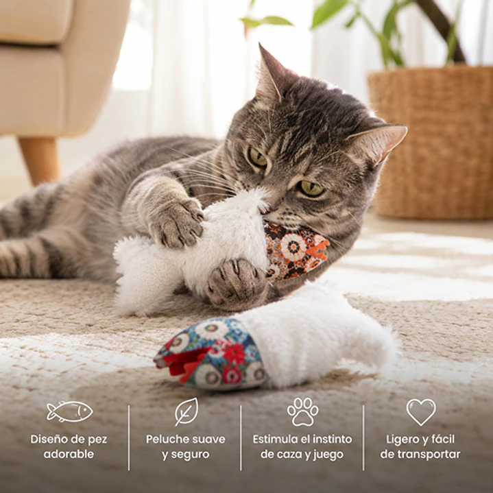 Juguete para Gato Diseño Pez - Peluche 2