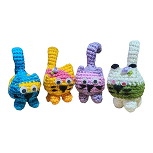 Amigurumi de gatito con catnip