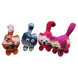 Amigurumi de gatito con catnip