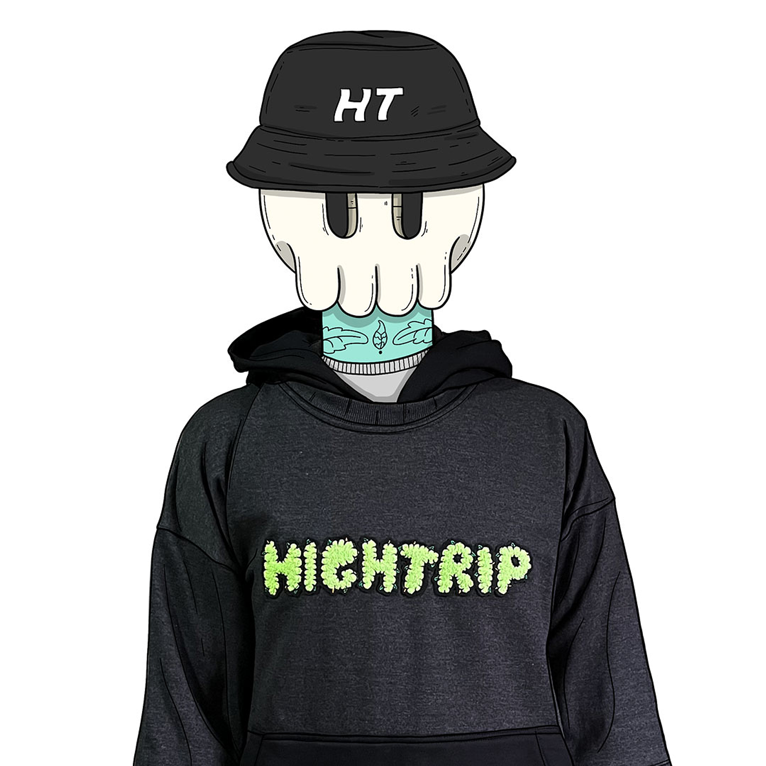 Poleron Hightrip Hoodie Cogollo Black 1