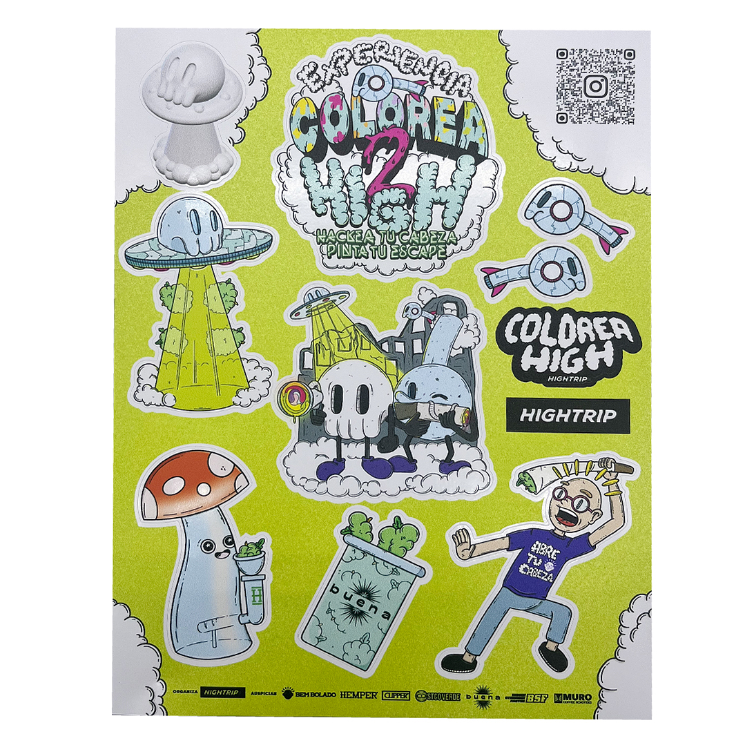 Sticker sheets Hackea tu cabeza 1