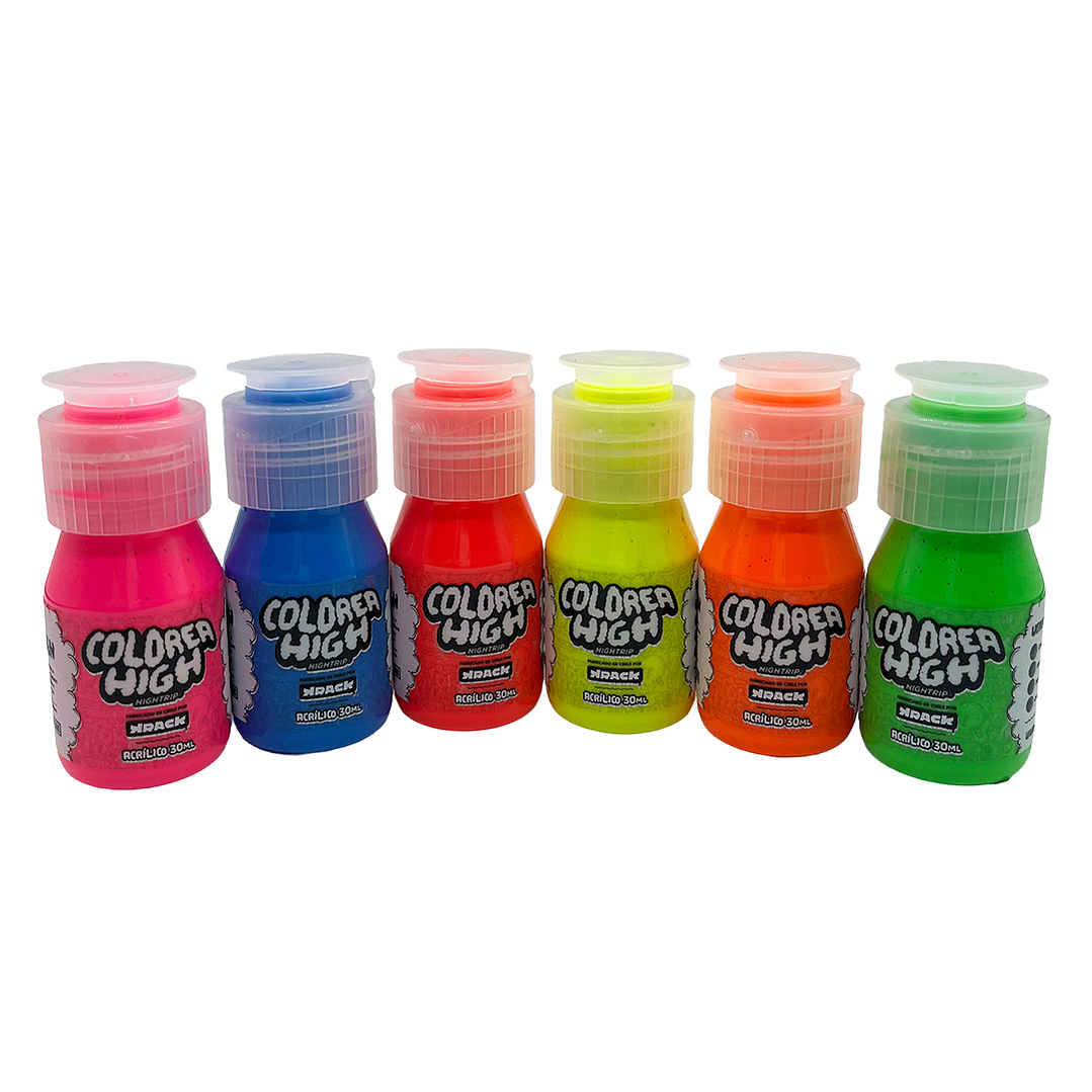 PACK Acrílicos Flúor 30ml 4