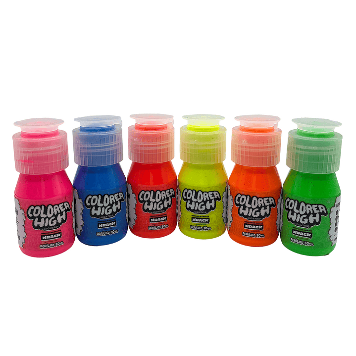 PACK Acrílicos Flúor 30ml 4