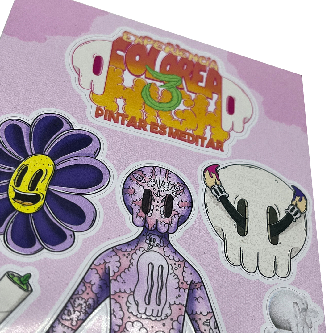 Sticker sheets Meditar es pintar 3