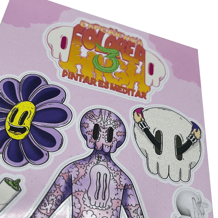 Sticker sheets Meditar es pintar 3