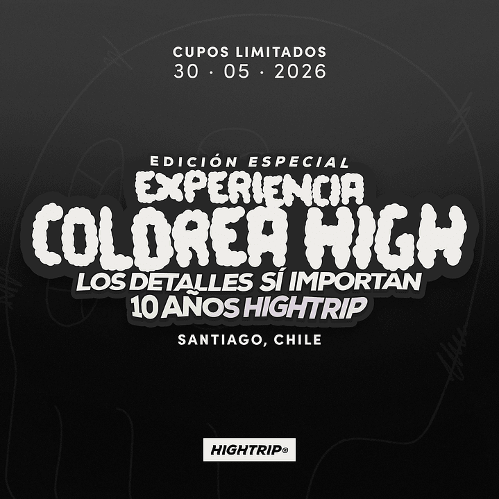Edición Especial Experiencia Colorea High - 10 Años Hightrip 1