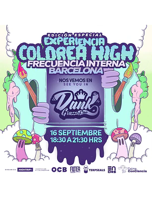 Experiencia Colorea High Barcelona - Dank Grass