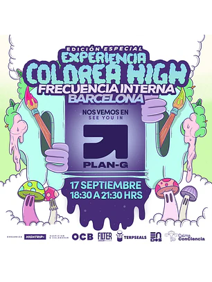 Experiencia Colorea High Barcelona - PLAN G