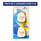 Pack Seda Dental 2 Unidades Menta Fresca 50mt C/u Family Set 2