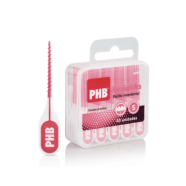 Palillo Interdental PHB® Flexipicks Recto Blister 40 Uds 1