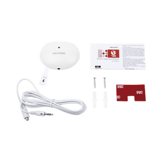 Detector de Temperatura Inalámbrico para Panel de Alarma Hikvision, Modelo: DS-PD1-TP-W - Image 2