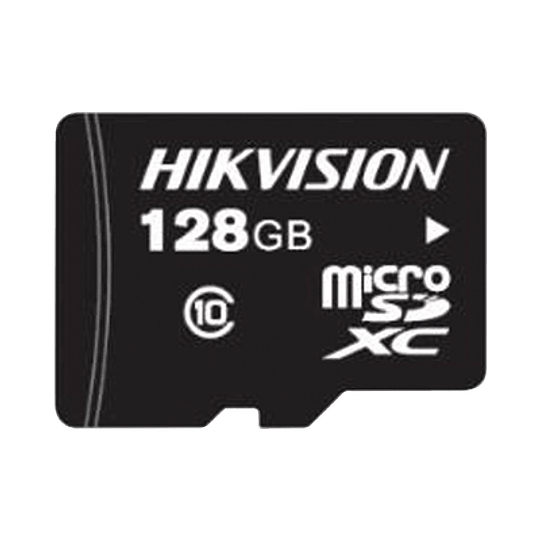 Memoria Hikvision Micro SD, Clase 10 de 128 GB, Especializada Para Videovigilancia, Modelo: HS-TF-L2/128G/P