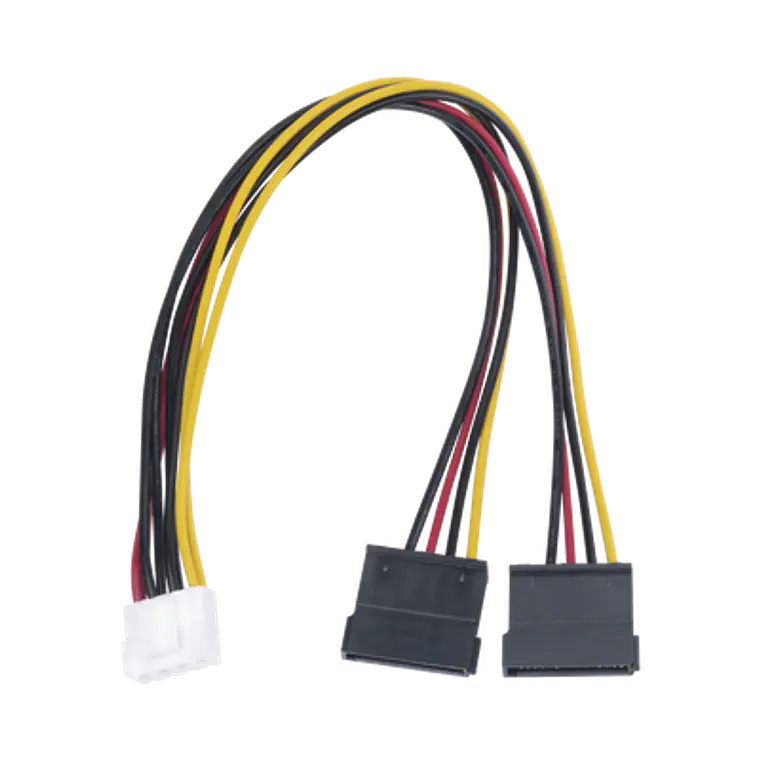 Cable Doble de Corriente SATA Compatible con DVR's Hikvision y HikLook, Modelo: 101-502-385 1
