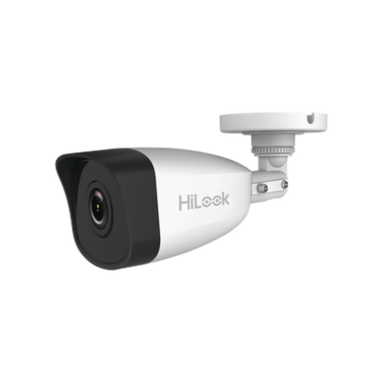 Camara HiLook, Bala IP 4 Megapixeles, 30 mts IR, Exterior IP67, PoE, WDR 120 dB, Lente 2.8 mm, H.265+, Modelo: IPC-B140H(C) 1
