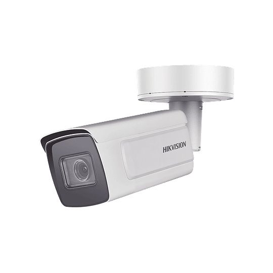 Camara Bala IP 4 Megapixeles, Lente Mot. 8 a 32 mm, ANPR Reconocimiento y Captura de Placas Vehiculares, WDR 140 dB, IP67, IK10, 100 mts IR EXIR, Modelo:  IDS-2CD7A46G0/P-IZHS/8(C)