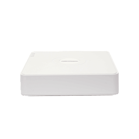 DVR Hikvision 2 Megapixeles (1080P) Lite con 4 Canales TURBOHD + 1 Canal IP, 1 Bahía de Disco Duro, H.265+, Modelo: DS-7104HGHI-K1(S)