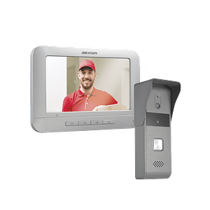 Kit de Videoportero Hikvision Analógico con Pantalla LCD a Color de 7