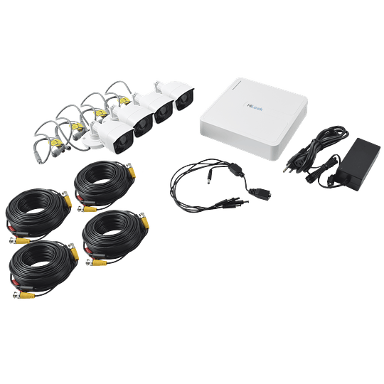 Kit HikLook TurboHD 720p, DVR 8 Canales, 4 Camaras Bala, 4 Cables 18 Mts, 1 Fuente de Poder Profesional, Modelo: KIT7208BM(B) - Image 2