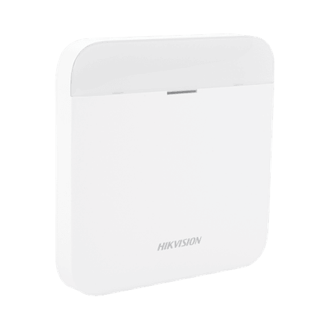 Panel de Alarma Inalámbrico Hikvision, Soporta 48 Zonas,  GSM 3G/4G, Wi-Fi y Ethernet, Incluye Batería de Respaldo, Compatible con los Accesorios AX PRO, Modelo: DS-PWA48-M-WB