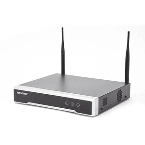 NVR Hikvision 4 Megapíxeles, 4 canales IP, 1 Bahía de Disco Duro, 2 Antenas Wi-Fi, Salida de Vídeo Full HD, Modelo: DS-7104NI-K1/W/M(C)