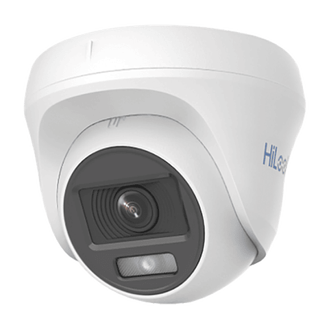 Camara HikLook Turret TURBOHD 1080p, Imagen a Color 24/7, Lente 2.8 mm, ColorVu Lite, Luz Blanca 20 mts, IP66, Policarbonato, Modelo: THC-T129-P