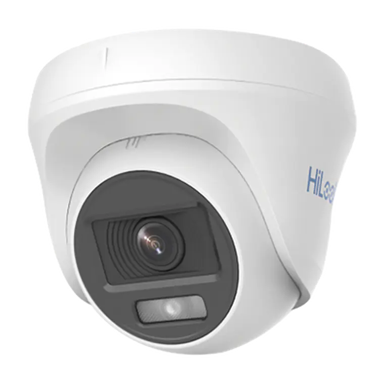 Camara HikLook Turret TURBOHD 1080p, Imagen a Color 24/7, Lente 2.8 mm, ColorVu Lite, Luz Blanca 20 mts, IP66, Policarbonato, Modelo: THC-T129-P 1