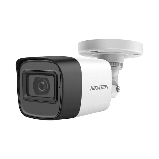 Camara Hikvision Bala TURBOHD 5 Megapixeles, Lente 2.8 mm, Audio por Coaxitron, 30 mts IR EXIR, IP67, Modelo: DS-2CE16H0T-ITFS