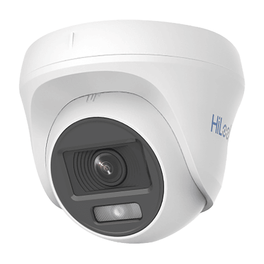 Camara HikLook Turret TURBOHD 1080p, Imagen a Color 24/7, Lente 2.8 mm, ColorVu Lite, Luz Blanca 20 mts, IP66, Policarbonato, Modelo: THC-T129-PS