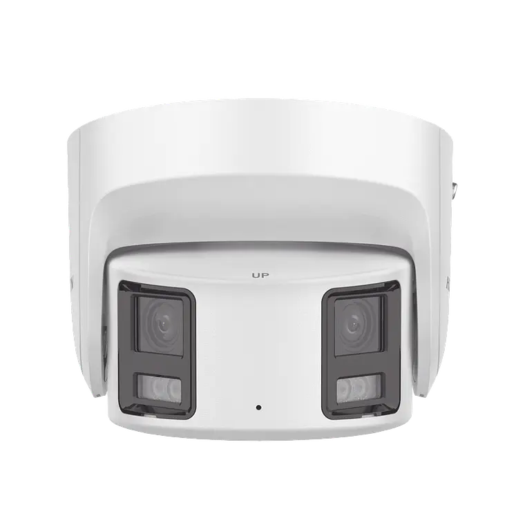 Camara Hikvision Turret IP Panorámica 8 Megapíxeles, 180°, Imagen a Color 24/7, PoE, WDR 130°, IP67, ACUSENSE, Protección Activa , Modelo: DS-2CD2387G2P-LSU/SL(C) 1