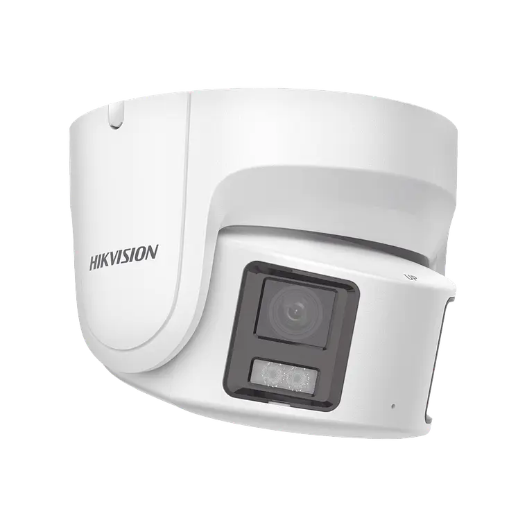 Camara Hikvision Turret IP Panorámica 8 Megapíxeles, 180°, Imagen a Color 24/7, PoE, WDR 130°, IP67, ACUSENSE, Protección Activa , Modelo: DS-2CD2387G2P-LSU/SL(C) 2
