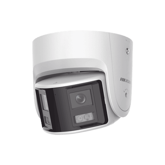 Camara Hikvision, Turret IP Panorámica 4 Megapíxeles, 180°, Imagen a Color 24/7, PoE, WDR 130°, IP67, ACUSENSE, Protección Activa, Modelo: DS-2CD2347G2P-LSU/SL(C)