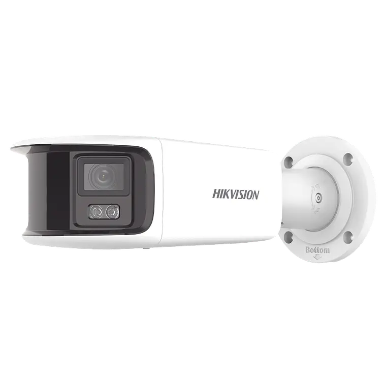 Camara Hikvision Bala IP Panorámica 8 Megapíxeles 180°, Lente 4 mm, Imagen a Color 24/7, PoE, WDR 130°, IP67, ACUSENSE, Protección Activa, 40 mts Luz Blanca, Modelo: DS-2CD2T87G2-PLSU/SL(C) 3