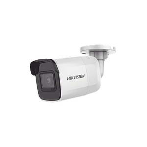 Camara Hikvision Tipo Bala IP, 2 Megapixeles, Lente 2.8 mm, 30 mts IR EXIR, IP67, WDR 120 dB, Video analíticos, PoE, Onvif, MicroSD, Modelo: DS-2CD2021G1-I(C)