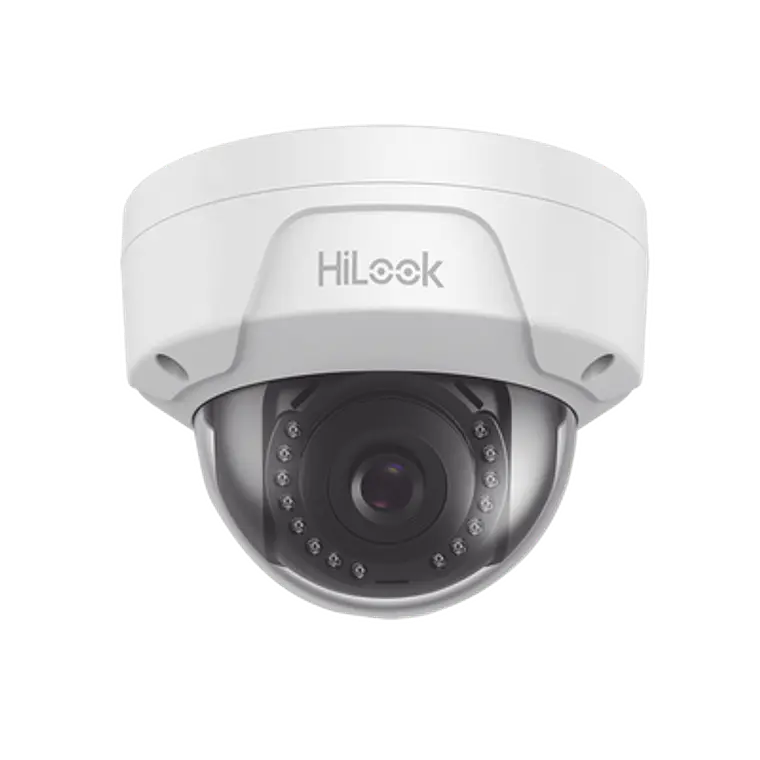Camara HiLook Series, Domo IP 4 Megapixeles, 30 mts IR, Exterior IP67, IK10, PoE, dWDR, Lente 2.8 mm, Onvif, Modelo: IPC-D140H(C) 1