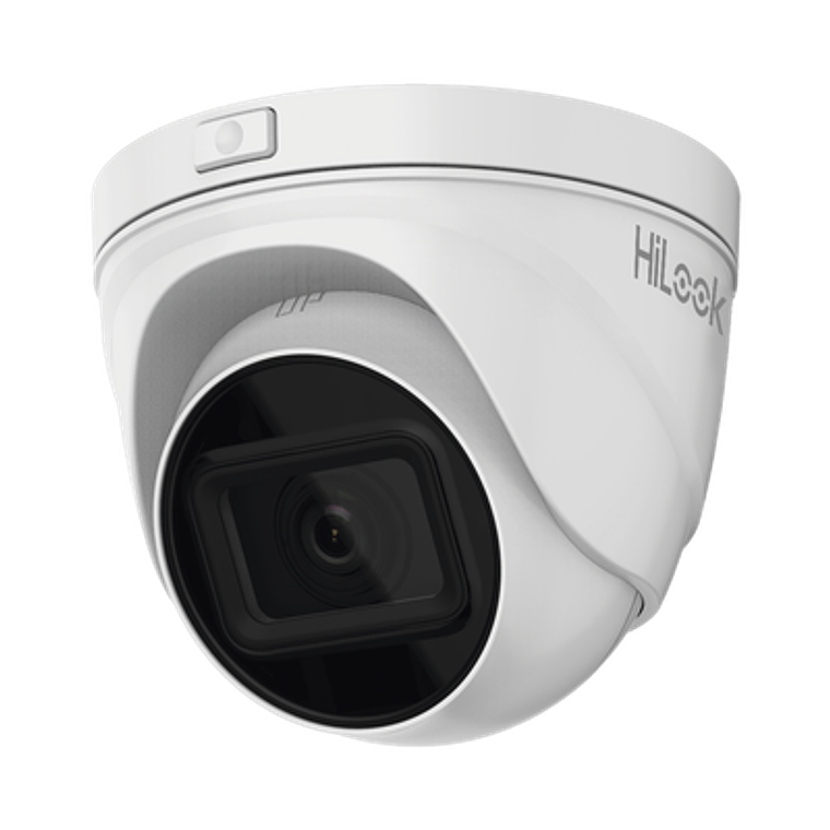 Camara HikLook Turret IP, 4 Megapixeles, Lente Motorizado 2.8 - 12 mm, 30 mts IR EXIR, PoE, Exterior IP67, WDR 120dB, Micro SD, H.265+, Onvif, Modelo: IPC-T641H-Z(C) 1