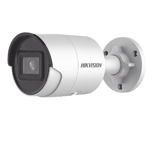 Camara Bala Hikvision, IP 4 Megapixeles, Lente 2.8 mm, 40 mts IR EXIR, IP67, WDR 120 dB, PoE, Micrófono Integrado, Videoanaliticos, Metal, MicroSD, Modelo: DS-2CD2043G2-I(U) - Image 1