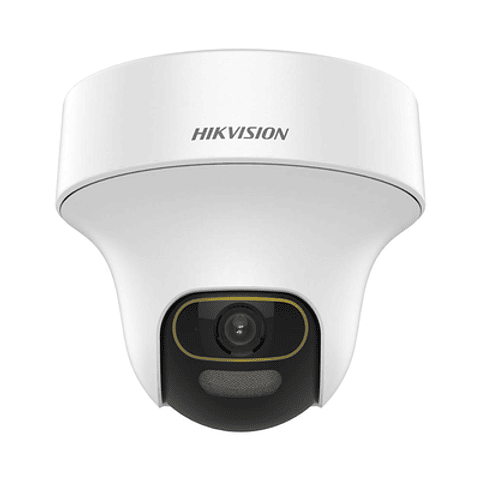 Camara Hikvision, Mini Domo PT TURBOHD 1080p, Lente 3.6 mm, ColorVu, Uso en Interior, Microfono Integrado, WDR 130 dB, Visión de 83°, 20 mts Luz Blanca, Modelo: DS-2CE70DF3T-PTS